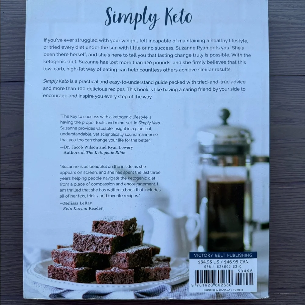Simply‎ Keto Cookbook by Suzanne Ryan